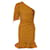 Autre Marque Jonathan Simkhai Turmeric One Shoulder Asymmetric Denim Mini Dress Yellow Cotton  ref.1404873