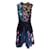 Autre Marque Self-Portrait Black / Teal Multi Printed Pleated Sleeveless Lace Dress Multiple colors Polyester  ref.1404874