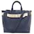 Burberry tote bag Navy blue Leather  ref.1404982