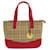 Burberry Nova Cheque Roja Lienzo  ref.1405018