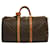 Louis Vuitton Keepall 50 Marrone Tela  ref.1405060