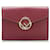 Fendi Leather Tri-Fold Wallet 8M0395 in Great Condition Red  ref.1405153