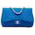 Borsa a mano Chanel Matelassé Coco Mark in tela blu in ottime condizioni  ref.1405158