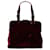 Prada Prada Velvet Frame Handbag Canvas Handbag in Very Good Red Cloth  ref.1405209