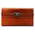 Hermès Hermes Alligator Kelly Wallet Long Diplayant Orange in Very Good Condition Leather  ref.1405242