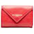 Cartera compacta Balenciaga Leather Paper Mini Wallet 391446 en buen estado Roja Cuero  ref.1405296