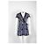 Sandro Barboteuse florale bleue avec bordure en dentelle