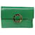 Céline Logo du cercle Green Leather  ref.1405422