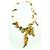 Collana fiori di mimosa smaltata gialla Les Nereides Giallo - vista 2