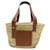 Loewe Brown Small Raffia Basket Tote Leather Pony-style calfskin  ref.1405918