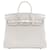 Hermès Branco Togo Birkin Retourne 25 Couro Bezerro-como bezerro  ref.1405953