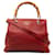 Gucci Red Small Bamboo Shopper Leather Pony-style calfskin  ref.1405961