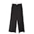 L'Agence Black wide cut pants Polyester  ref.1406216