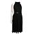 Jenny Packham Besetztes schwarzes Abendkleid