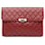 Red Chanel Medium Caviar Golden Class Pouch Leather  ref.1406335