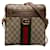 Bandolera Gucci Small GG Supreme Ophidia marrón Castaño Cuero  ref.1406351