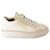 Prada Platform Sneakers Beige 38 ½ Cloth  ref.1406373