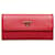 Portefeuille continental Prada Vitello Move rouge Cuir  ref.1406399