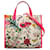 Cartable Flora en toile moyenne Gucci blanc Cuir  ref.1406417