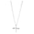 TIFFANY & CO. Elsa Peretti Infinity Cross Pendant in Sterling Silver Silvery Metallic Metal  ref.1406689