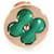 Louis Vuitton Color Blossom Malachite Earrings in 18k Rose Gold Metallic Metal Pink gold  ref.1406755