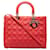 Dior Lady Dior Cuir Rouge  ref.1407312