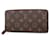 Louis Vuitton Zippy Wallet Toile Marron  ref.1407604