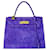 Hermès Kelly 28 Purple Velvet  ref.1407610