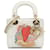 Dior White x Niki De Saint Phalle Dioramour Mini Lady Dior Blanco Cuero Becerro  ref.1407700