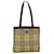 BURBERRY Nova Check Tote Bag Canvas Beige Dark Brown Auth 76724 Cloth  ref.1407915