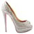 Christian Louboutin Leather Heels Silvery  ref.1408085