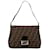 Borsa a tracolla Mamma Forever in tela Fendi Zucca marrone Pelle  ref.1408164