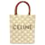 Céline Cremefarbene Celine Mini Triomphe Vertical Cabas Umhängetasche Roh Leder  ref.1408177