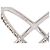 Autre Marque Eva Fehren Pave Diamond X Ring Size 6 Silber - Ansicht 3