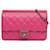 Wallet On Chain Pink Chanel Medium Quilted Lambskin Crossing Times Flap Crossbody Bag Leather  ref.1408332