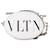 White Valentino calf leather VLTN Oval Rockstud Crossbody  ref.1408347