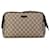 Brown Gucci GG Supreme Clutch Leather  ref.1408399