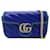 Blue Gucci Super Mini GG Marmont Torchon Crossbody Bag Leather  ref.1408428