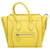 Luggage Céline Sac à main micro bagage en cuir tambouriné CELINE en citron Jaune  ref.1408491