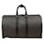 Louis Vuitton keepall 45 Bolsa de lona Negro Cuero  ref.1408542