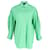 Autre Marque The Frankie Shop Women's Long Sleeve Button-Up Shirt in Green Cotton   ref.1408595