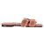 Sandali Hermès Oran in shearling rosa rosa