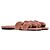 Sandali Hermès Oran in shearling rosa rosa - vista 4