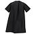 Minivestido plisado de algodón negro de Jil Sander - vista 3