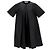 Minivestido plisado de algodón negro de Jil Sander - vista 6