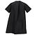 Minivestido plisado de algodón negro de Jil Sander - vista 8