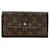 Louis Vuitton Monogram Portefeuille International Wallet M61217 Brown PVC Leather in Very Good Condition Plastic  ref.1408678