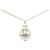 Chanel Coco Mark Pearl Necklace Gold Silver in Very Good Condition Golden Metal  ref.1408696