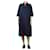 Autre Marque Navy blue cotton midi dress - size M  ref.1408714