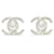 Chanel AH1996 Boucles Clips CC Turnlock Clip on earrings Silver Rhinestones Métal Argenté  ref.1408740